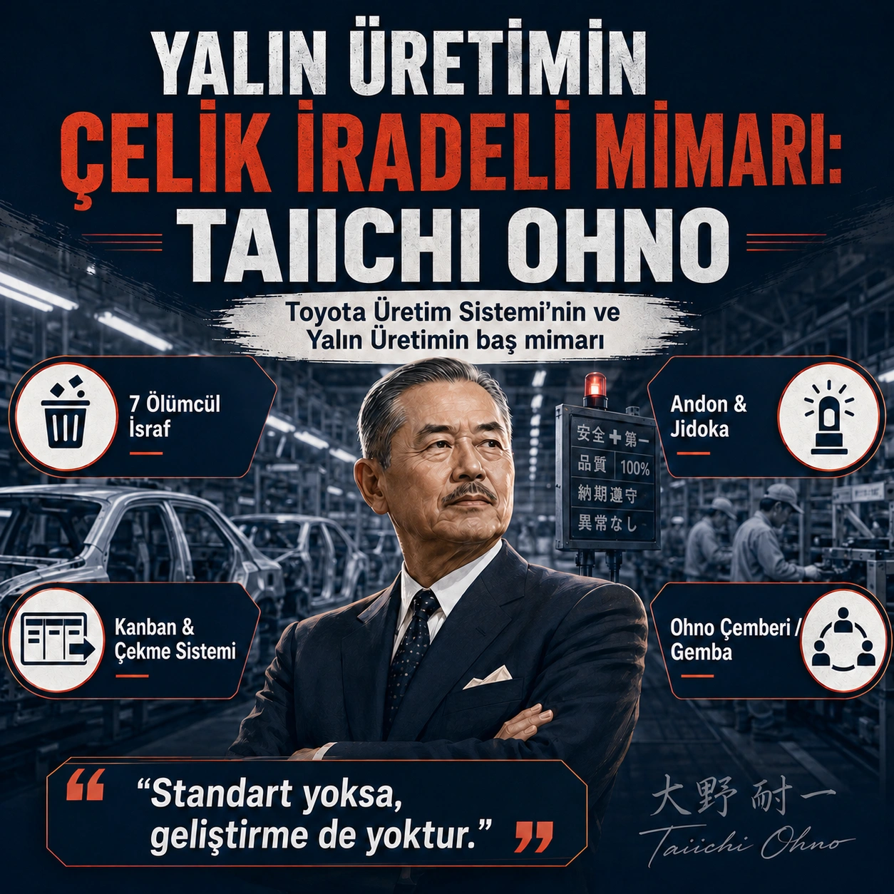 Yalın Üretimin Çelik İradeli Mimarı: Taiichi Ohno