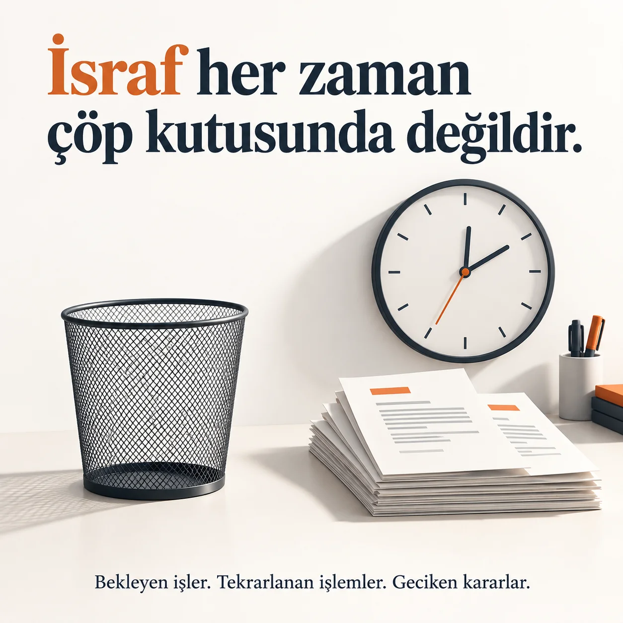 “Bizim Şirkette İsraf Yok!” Peki, Süreçlere Baktınız mı?